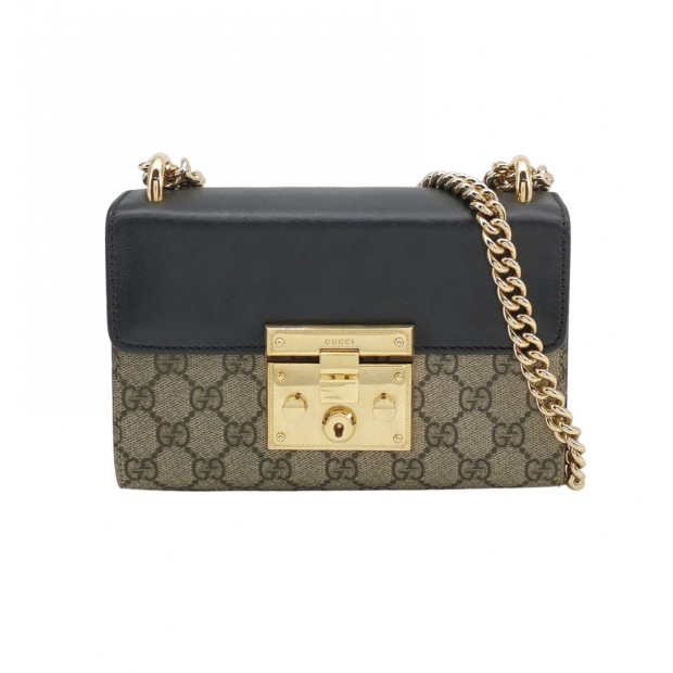 Gucci Padlock Shoulder Bag GG Coated Canvas and Leather Small — pre-owned, Vierlot