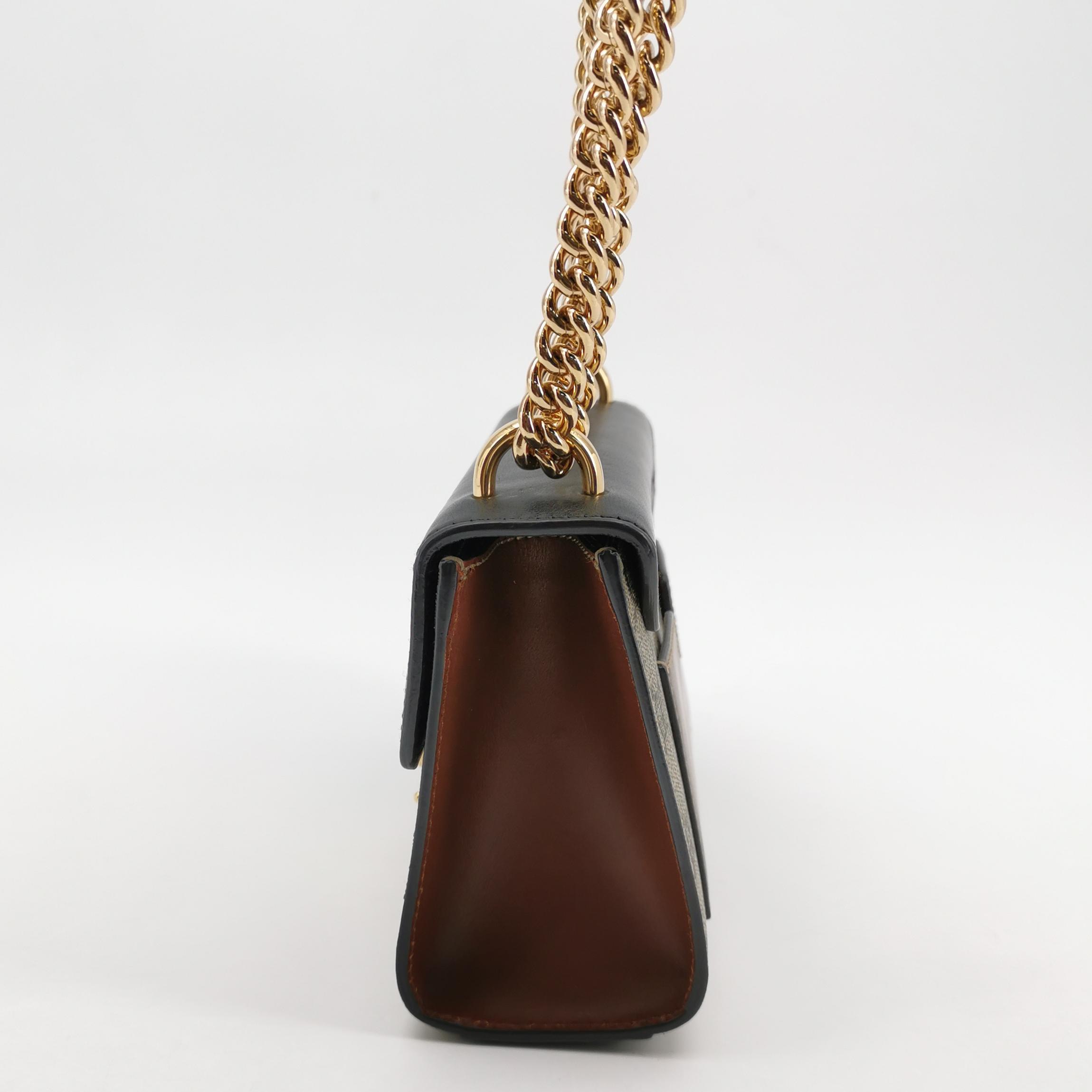 Gucci Padlock Shoulder Bag GG Coated Canvas and Leather Small — photo 4 of 15