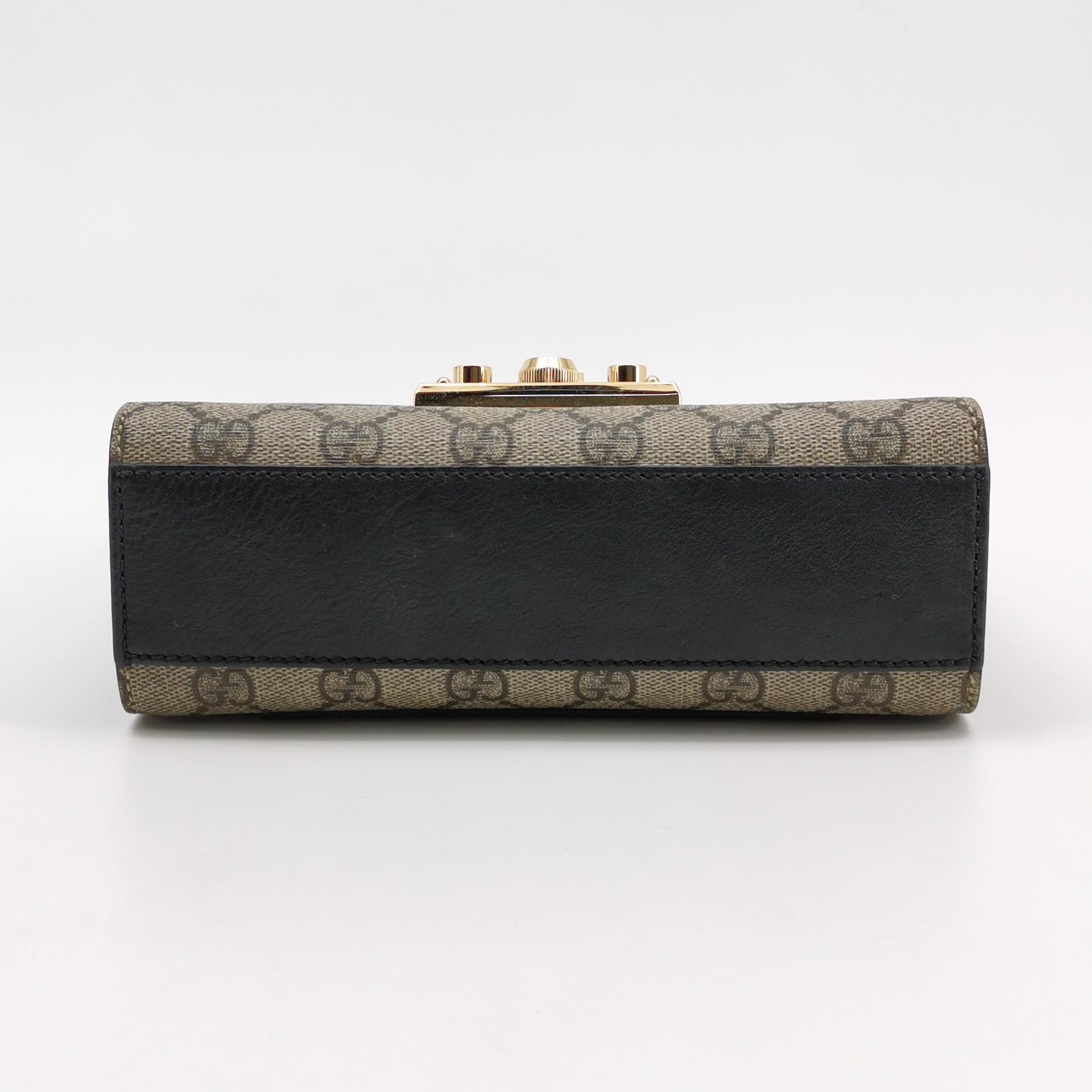 Gucci Padlock Shoulder Bag GG Coated Canvas and Leather Small — photo 6 of 15