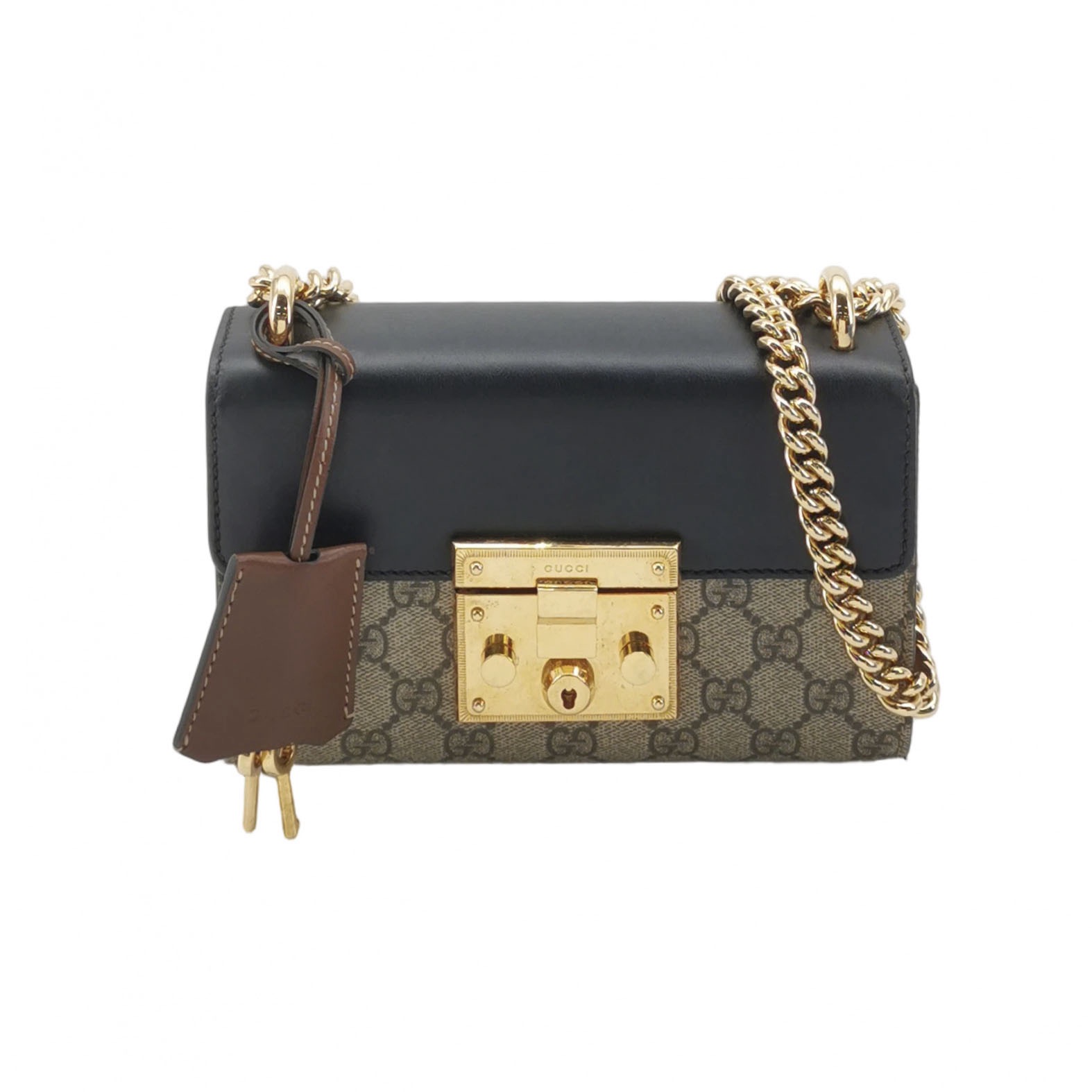 Gucci Padlock Shoulder Bag GG Coated Canvas and Leather Small — photo 1 of 15