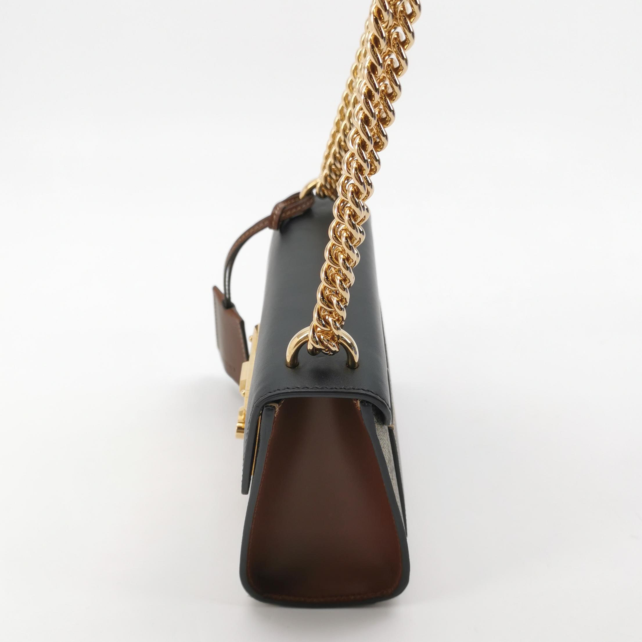 Gucci Padlock Shoulder Bag GG Coated Canvas and Leather Small — photo 4 of 15