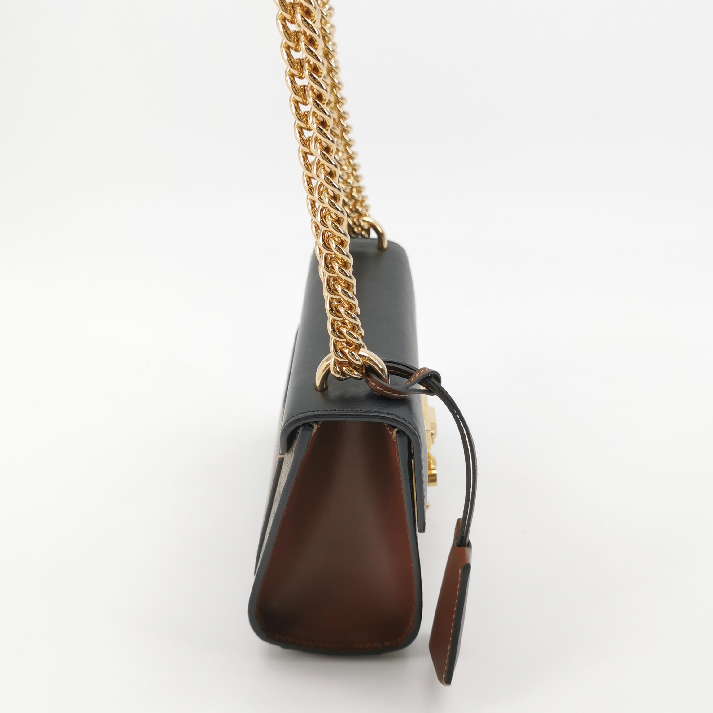 Gucci Padlock Shoulder Bag GG Coated Canvas and Leather Small — photo 5 of 15