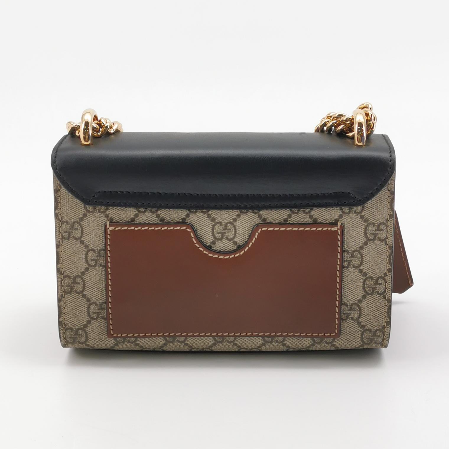 Gucci Padlock Shoulder Bag GG Coated Canvas and Leather Small — photo 3 of 15
