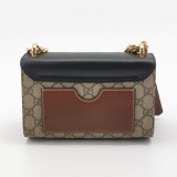 Gucci Padlock Shoulder Bag GG Coated Canvas and Leather Small — thumbnail 3