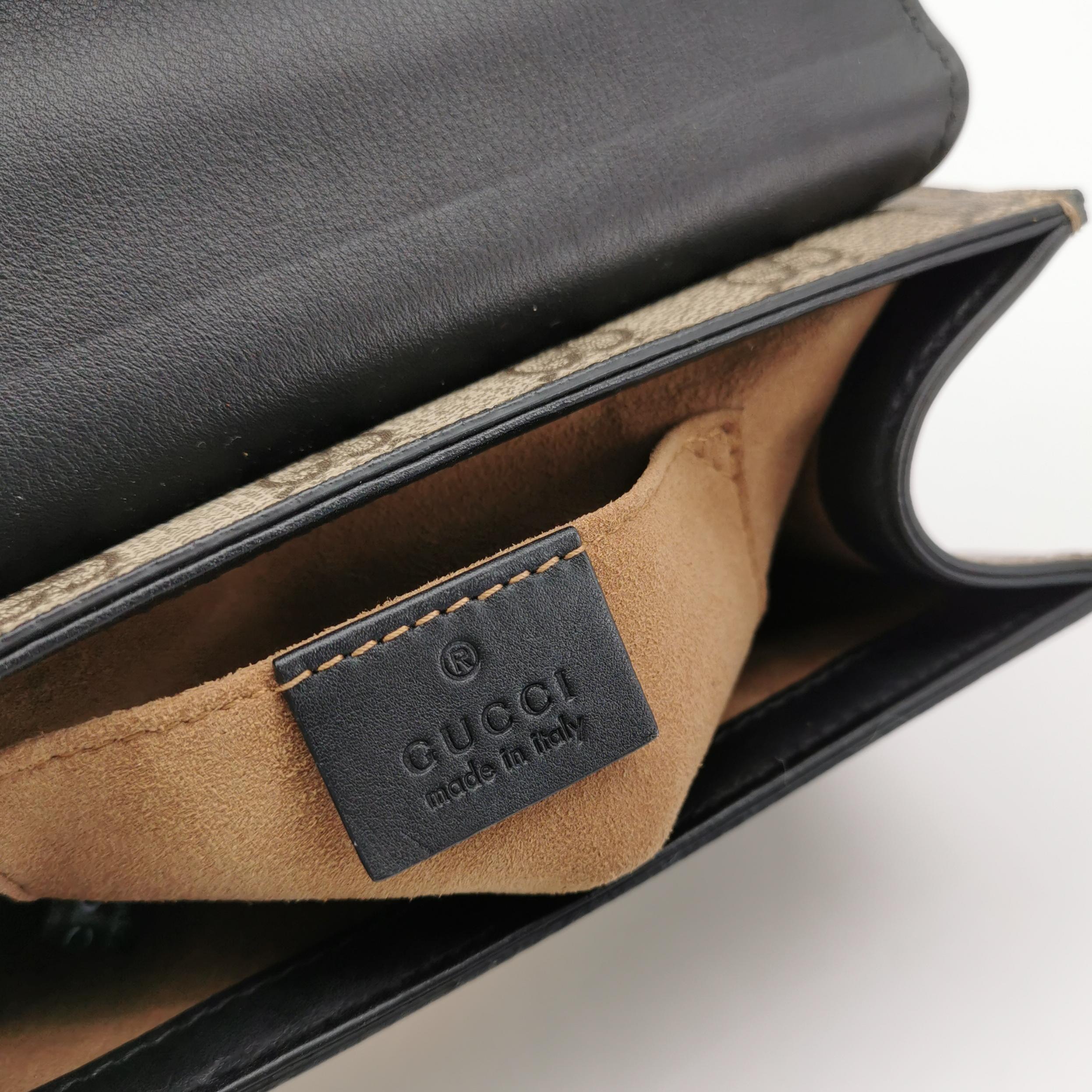 Gucci Padlock Shoulder Bag GG Coated Canvas and Leather Small — photo 8 of 15