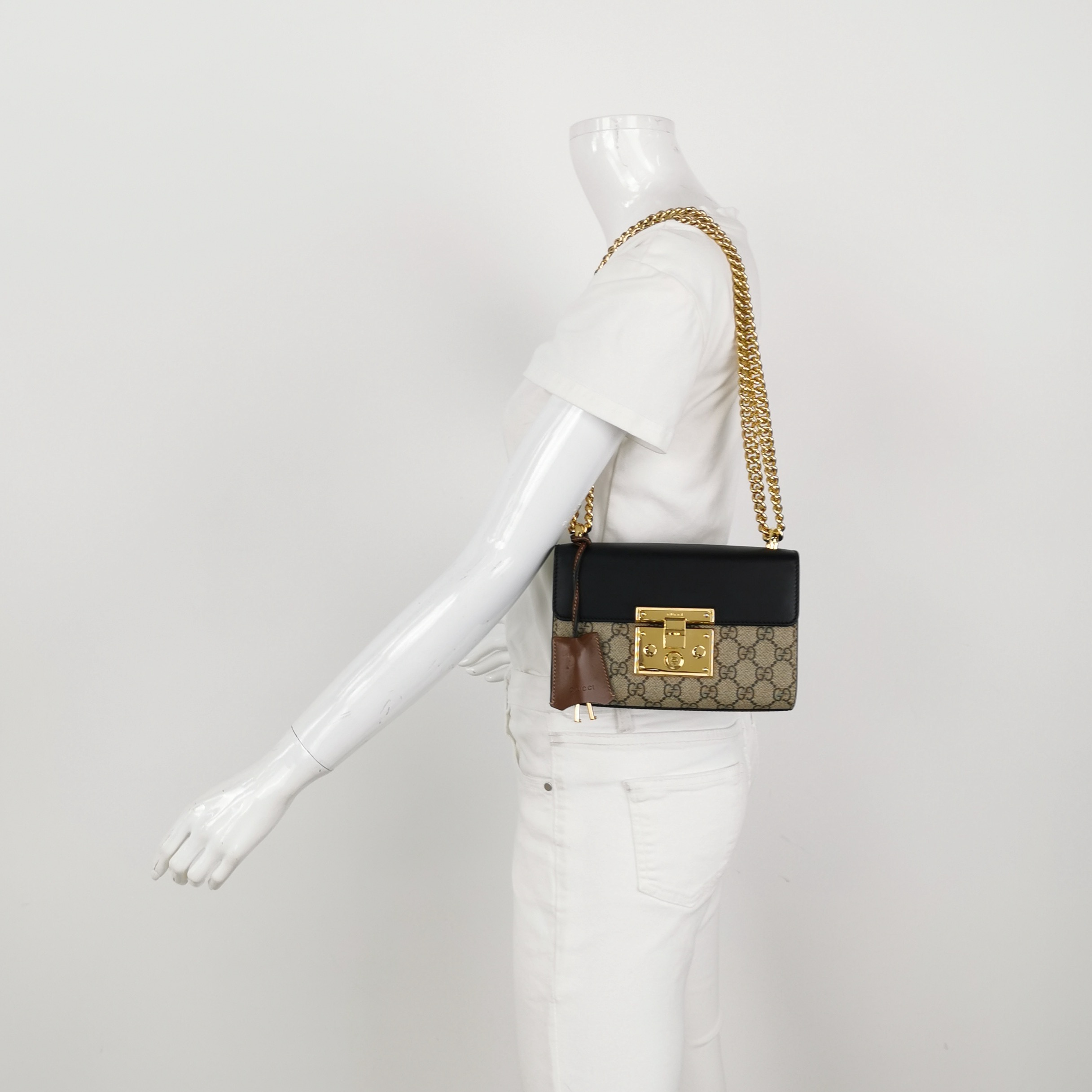 Gucci Padlock Shoulder Bag GG Coated Canvas and Leather Small — alternate view