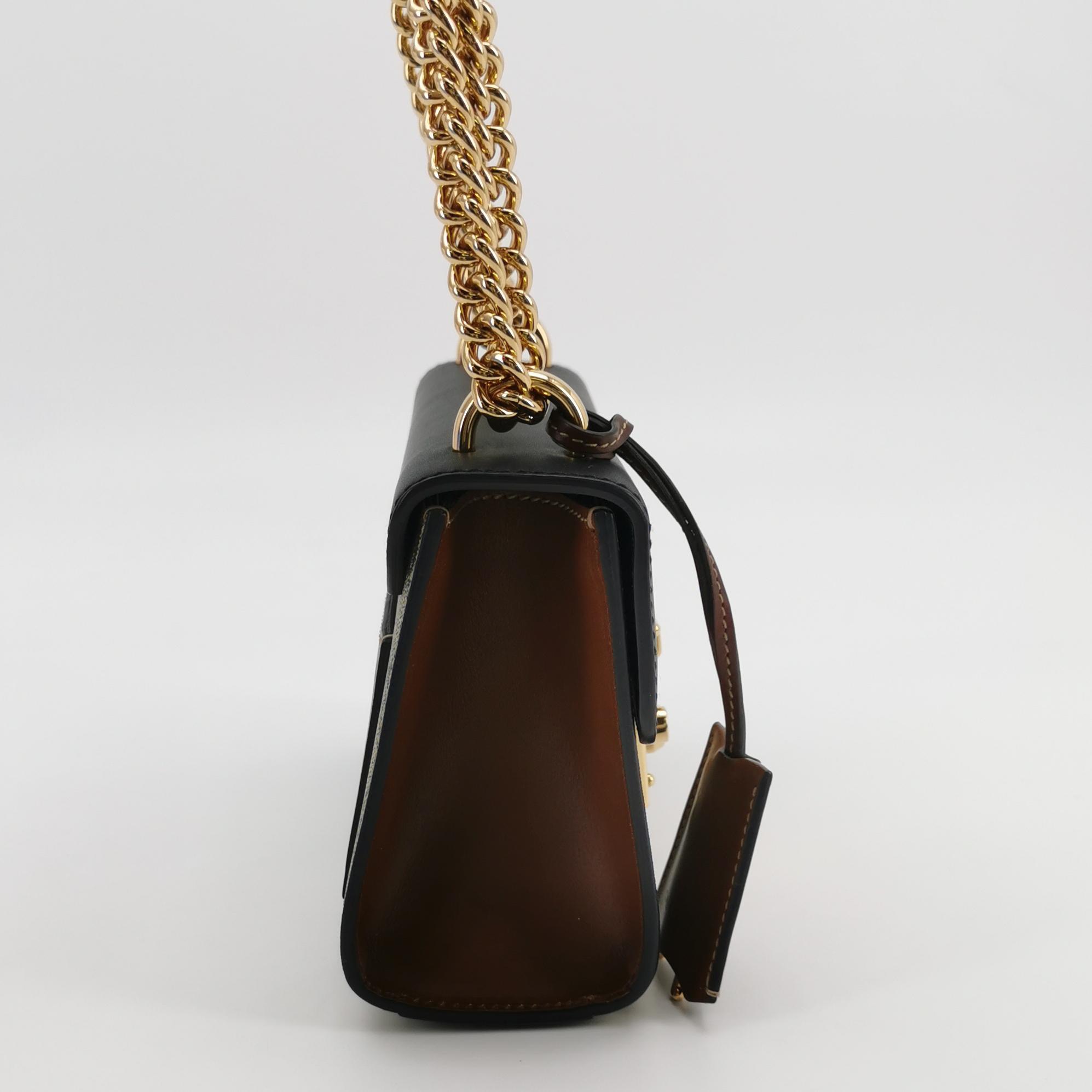 Gucci Padlock Shoulder Bag GG Coated Canvas and Leather Small — photo 5 of 16
