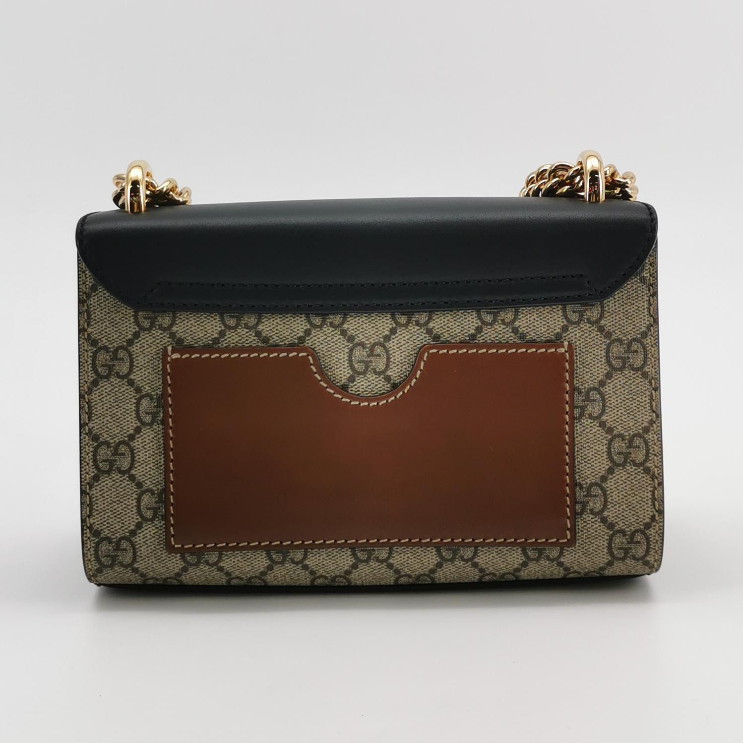 Gucci Padlock Shoulder Bag GG Coated Canvas and Leather Small — photo 3 of 16