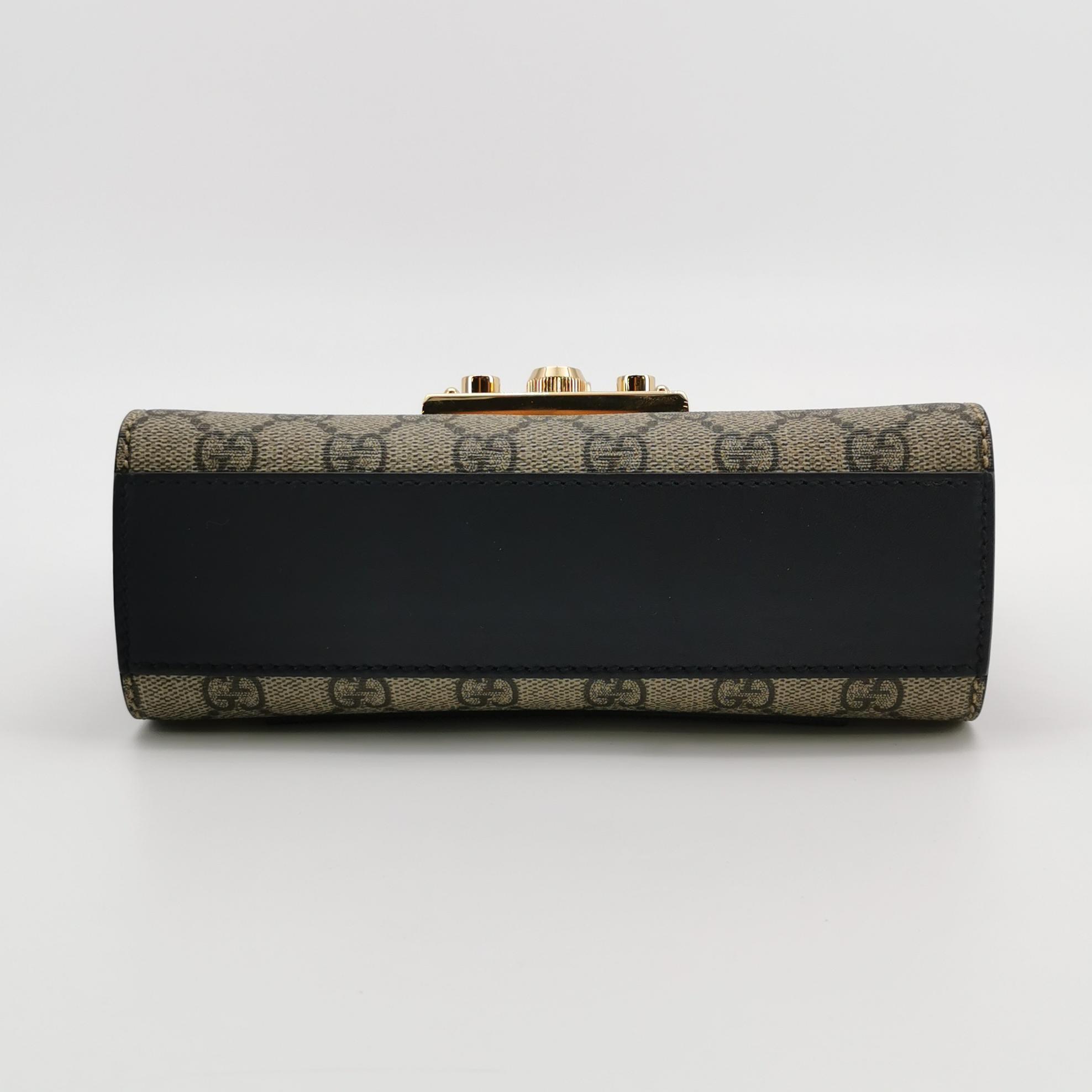 Gucci Padlock Shoulder Bag GG Coated Canvas and Leather Small — photo 6 of 16
