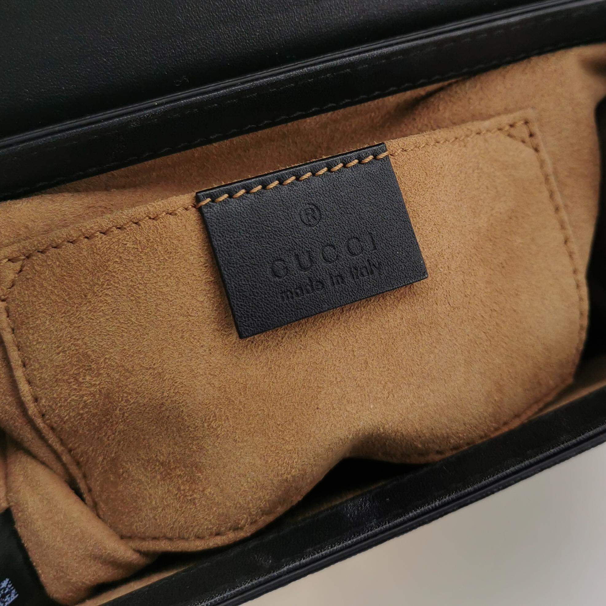Gucci Padlock Shoulder Bag GG Coated Canvas and Leather Small — photo 8 of 16