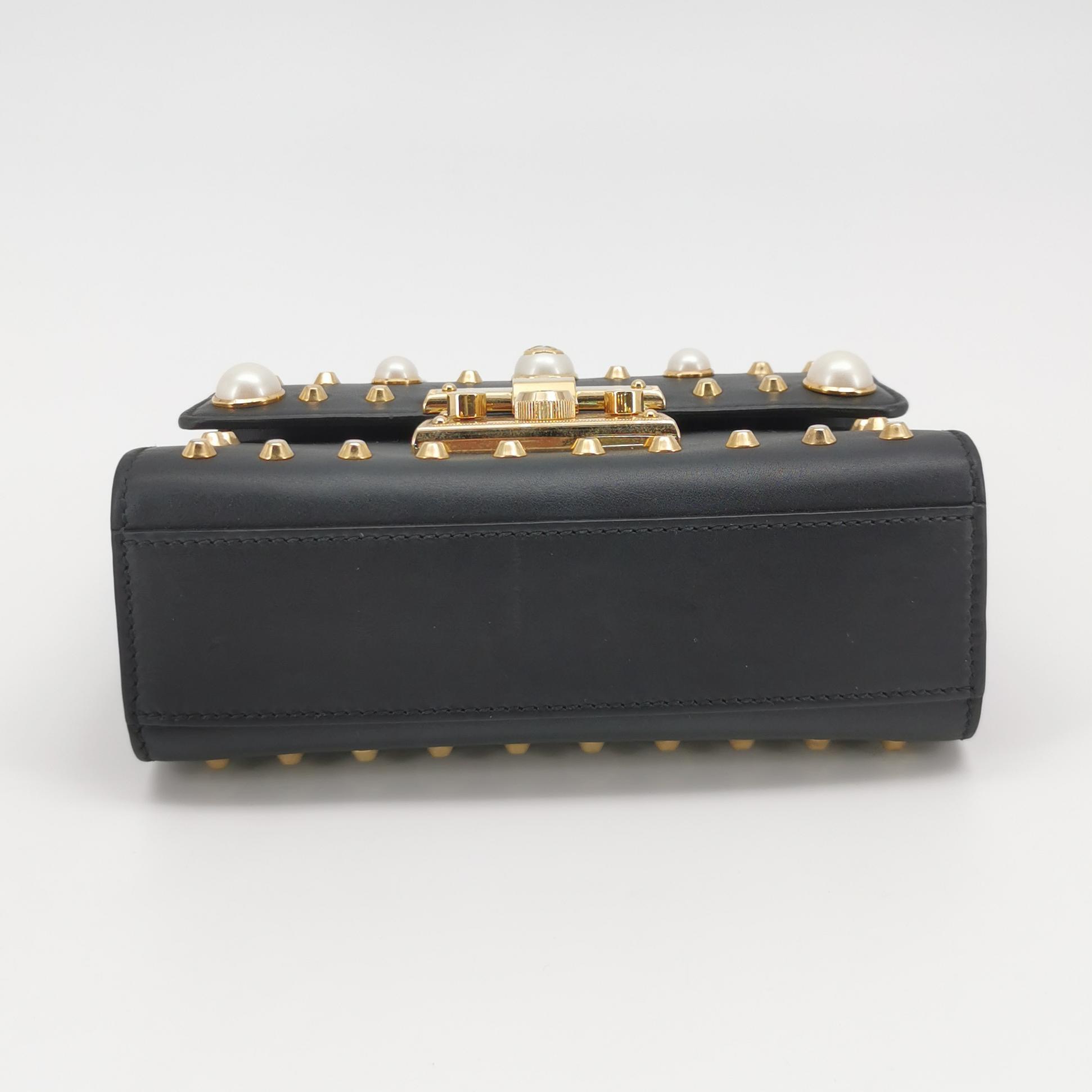 Gucci Padlock Shoulder Bag Embellished Leather Small — photo 6 of 15