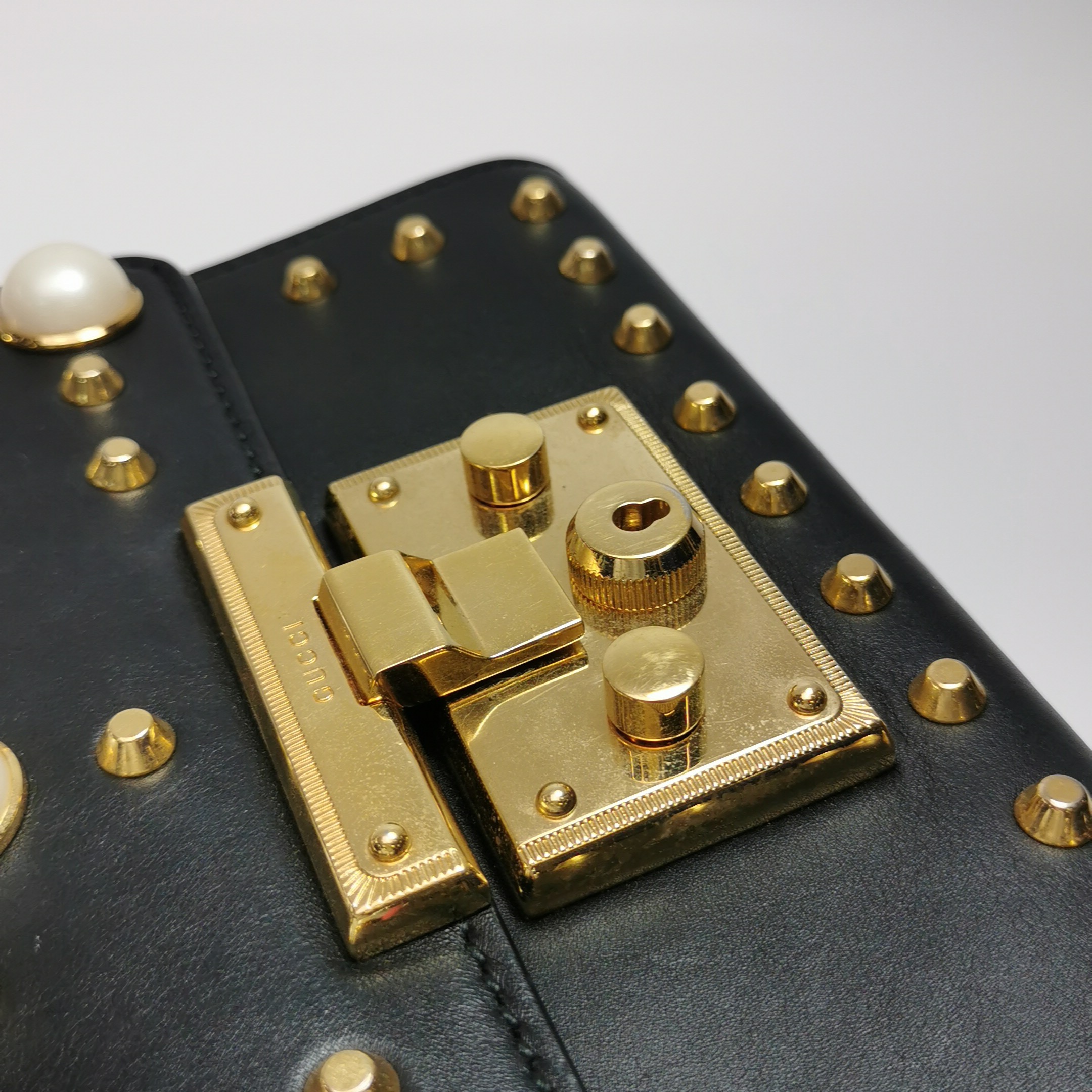 Gucci Padlock Shoulder Bag Embellished Leather Small — photo 10 of 15