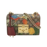 Gucci Padlock Shoulder Bag Tian Print GG Coated Canvas Small — thumbnail 1