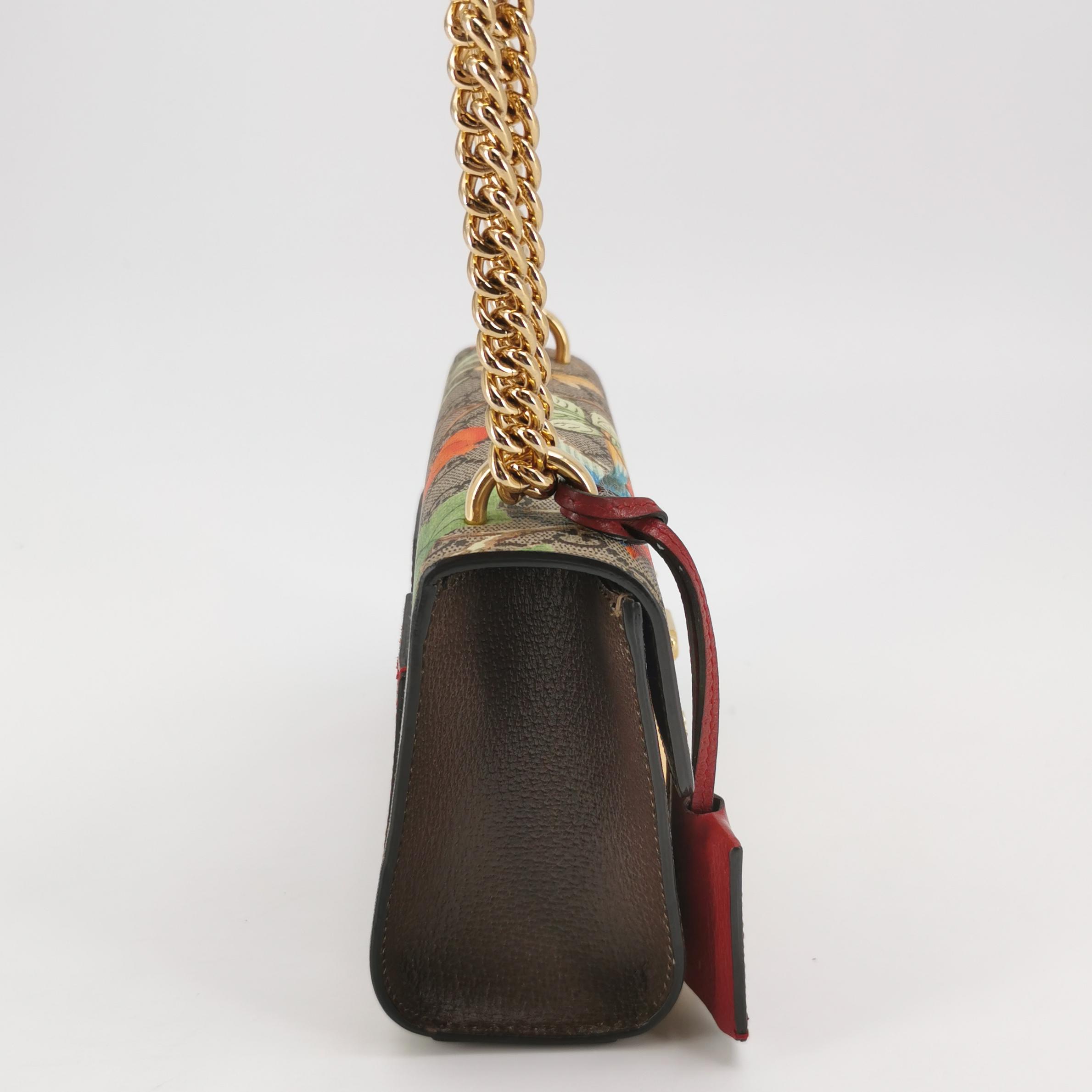 Gucci Padlock Shoulder Bag Tian Print GG Coated Canvas Small — photo 5 of 14