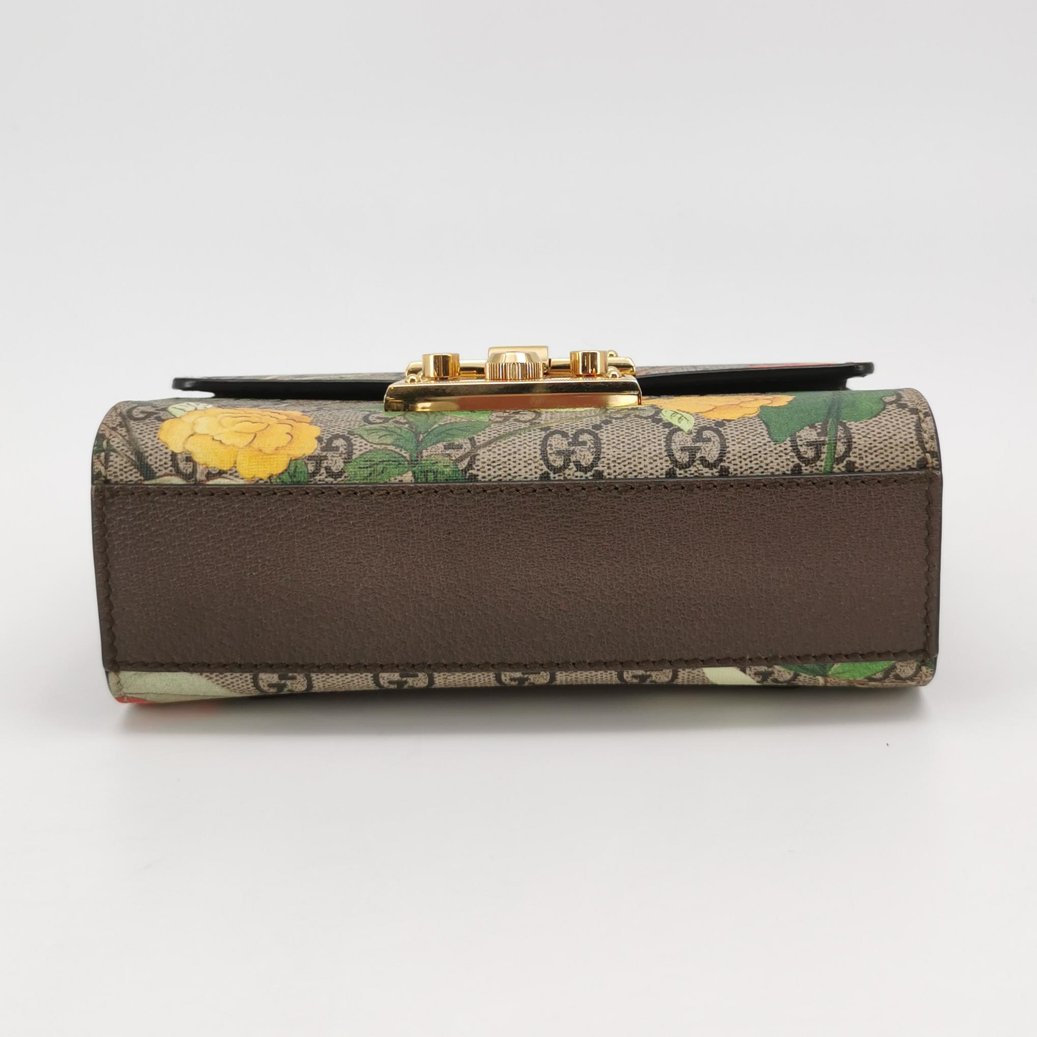 Gucci Padlock Shoulder Bag Tian Print GG Coated Canvas Small — photo 6 of 14