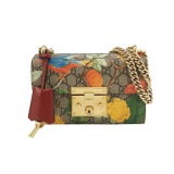 Gucci Padlock Shoulder Bag Tian Print GG Coated Canvas Small — thumbnail 1