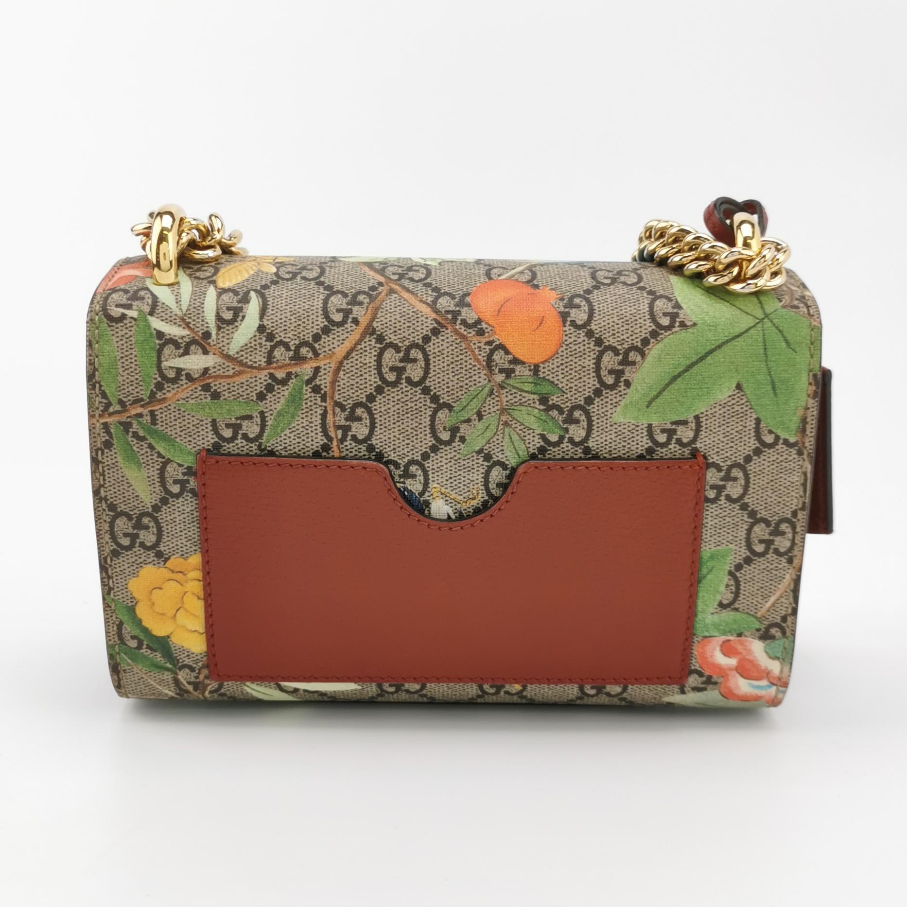 Gucci Padlock Shoulder Bag Tian Print GG Coated Canvas Small — photo 3 of 13