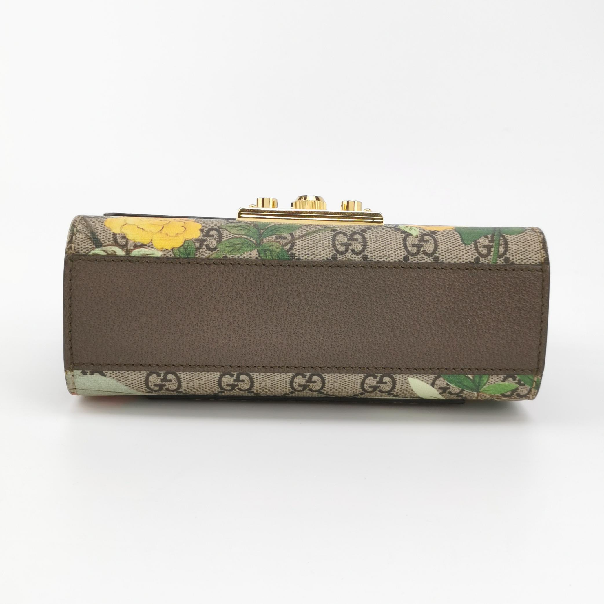 Gucci Padlock Shoulder Bag Tian Print GG Coated Canvas Small — photo 5 of 13