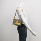 Gucci Padlock Shoulder Bag Tian Print GG Coated Canvas Small — thumbnail 2