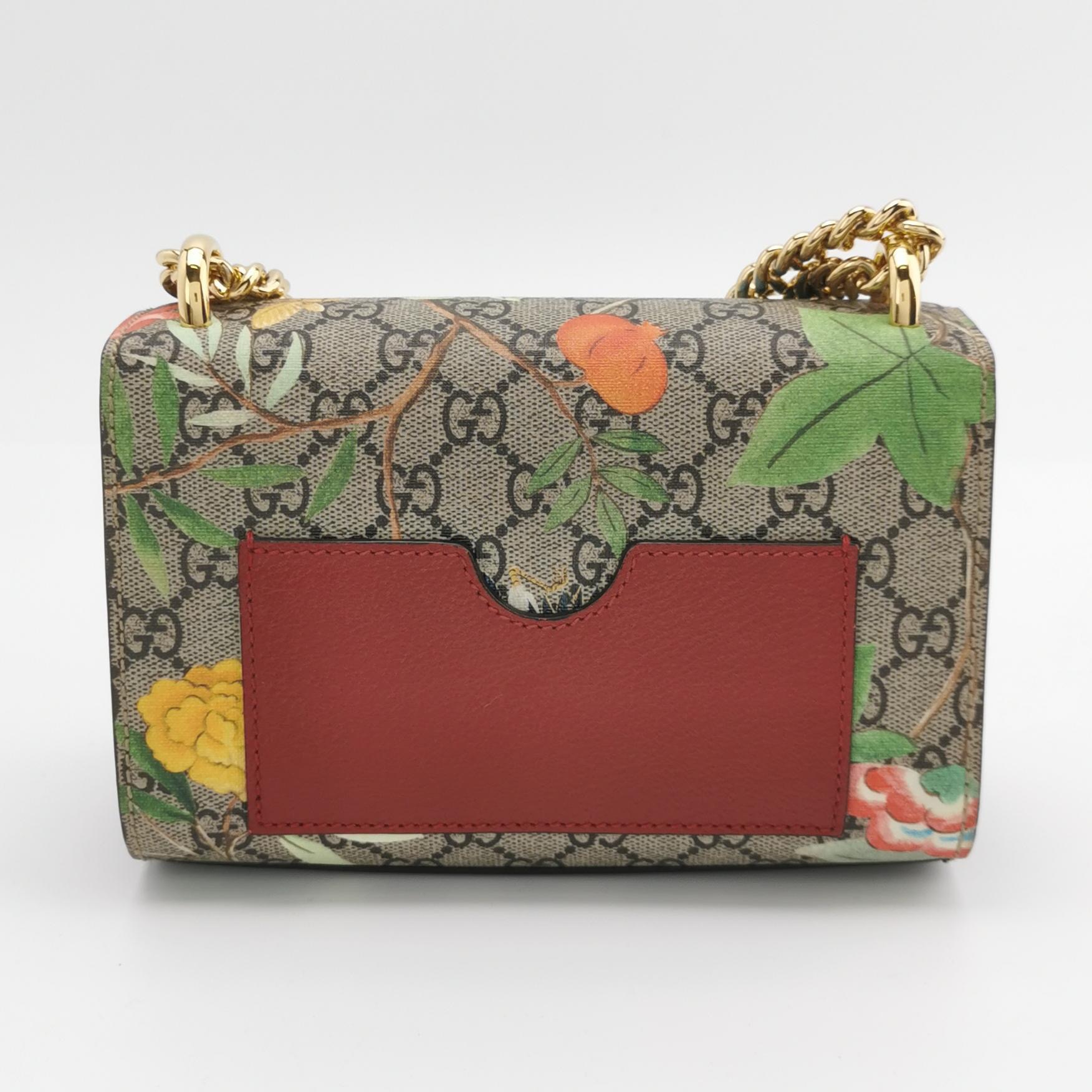 Gucci Padlock Shoulder Bag Tian Print GG Coated Canvas Small — photo 3 of 13