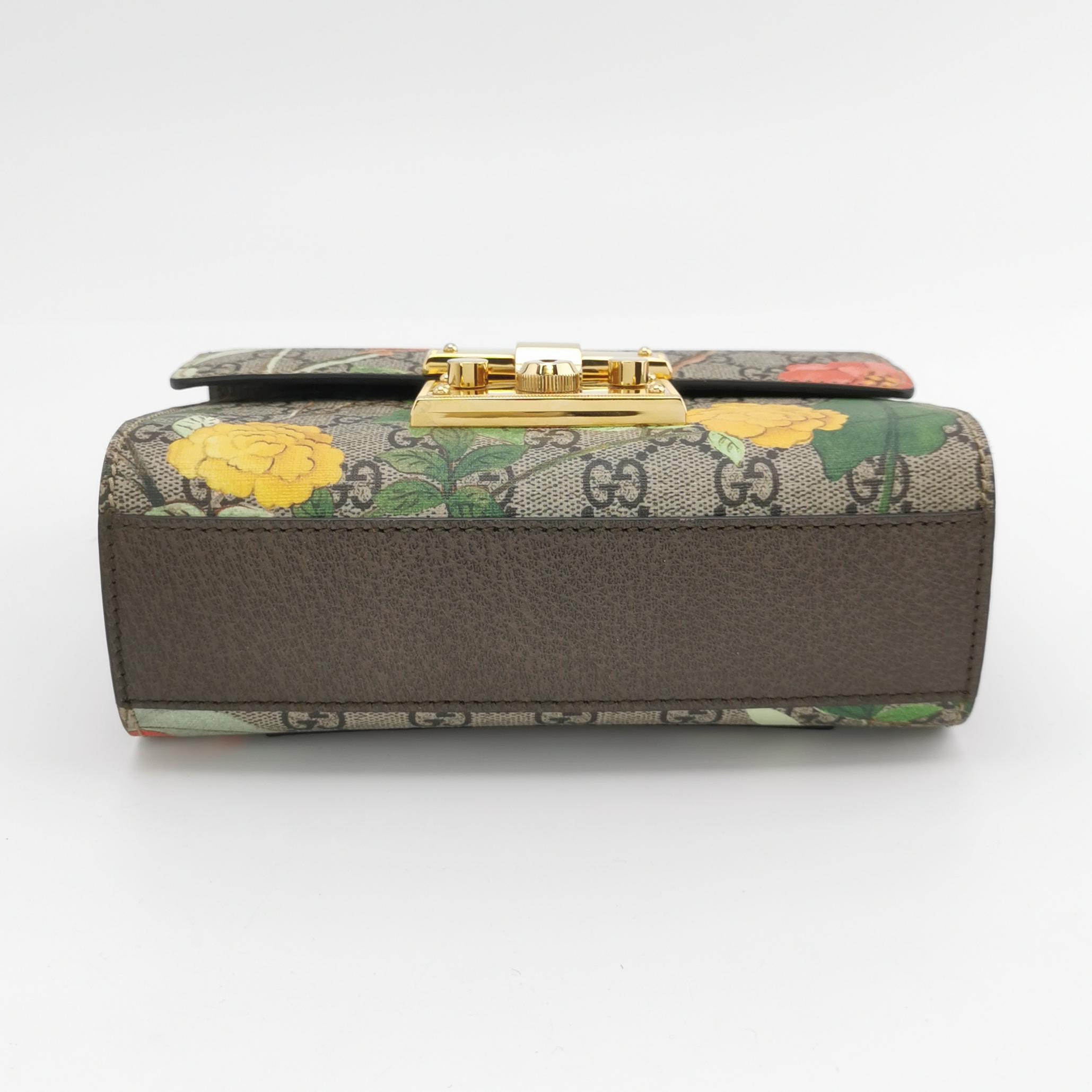 Gucci Padlock Shoulder Bag Tian Print GG Coated Canvas Small — photo 5 of 13
