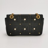 Gucci Pearly GG Marmont Flap Bag Embellished Matelasse Leather Small — thumbnail 5