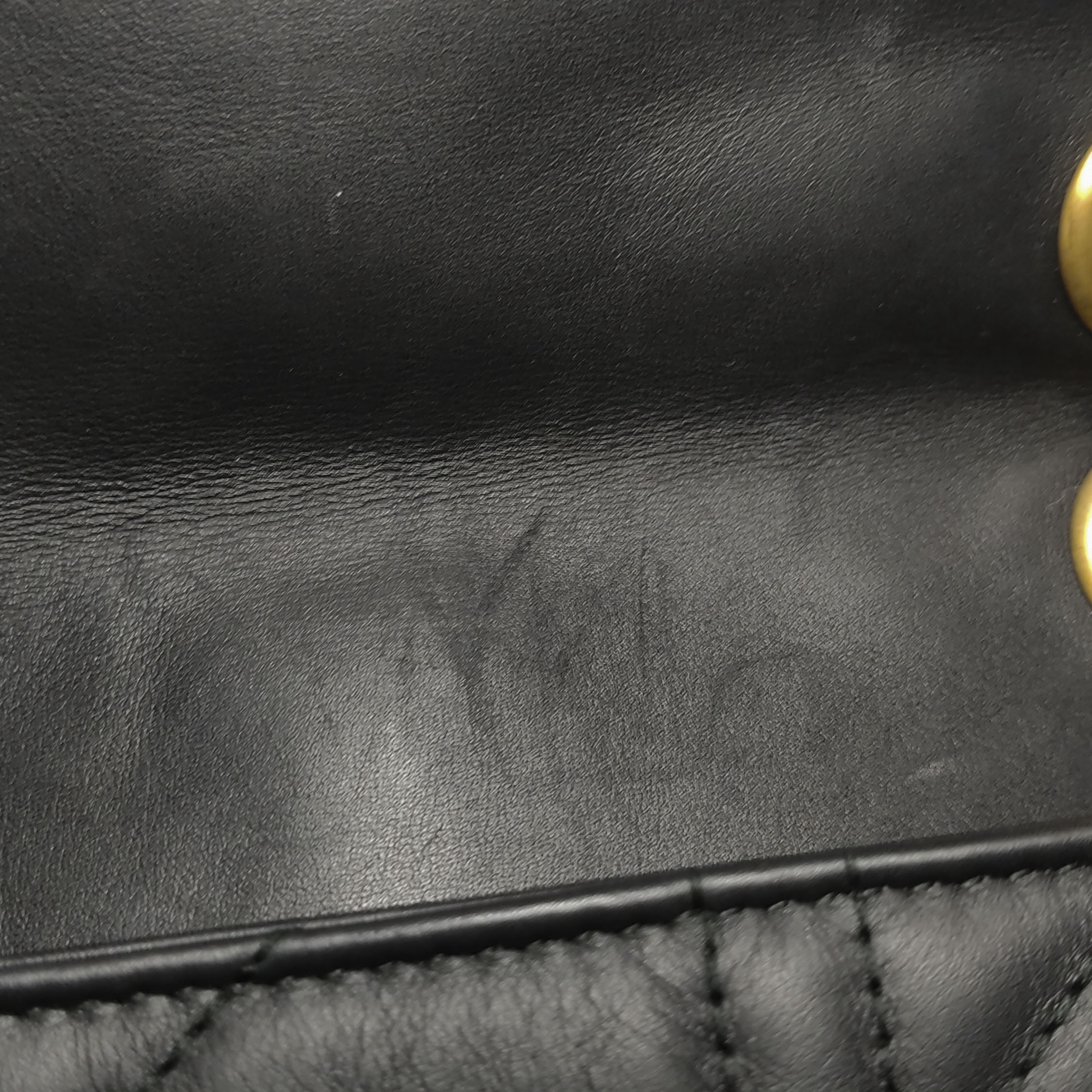Gucci Pearly GG Marmont Flap Bag Embellished Matelasse Leather Small — photo 14 of 23