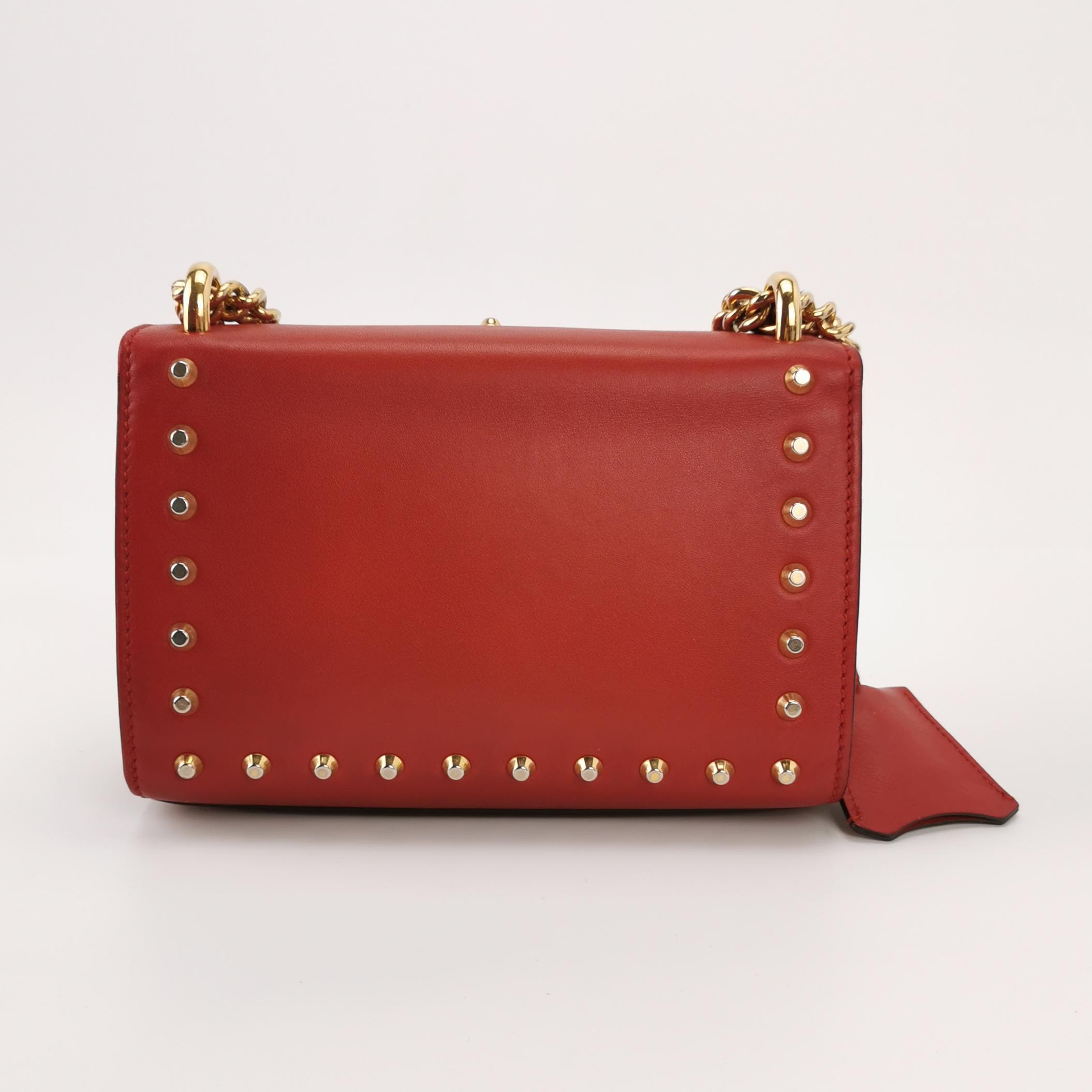 Gucci Pearly Padlock Shoulder Bag Studded Leather Small — photo 3 of 12