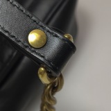 Gucci Pearly GG Marmont Flap Bag Embellished Matelasse Leather Small — thumbnail 13