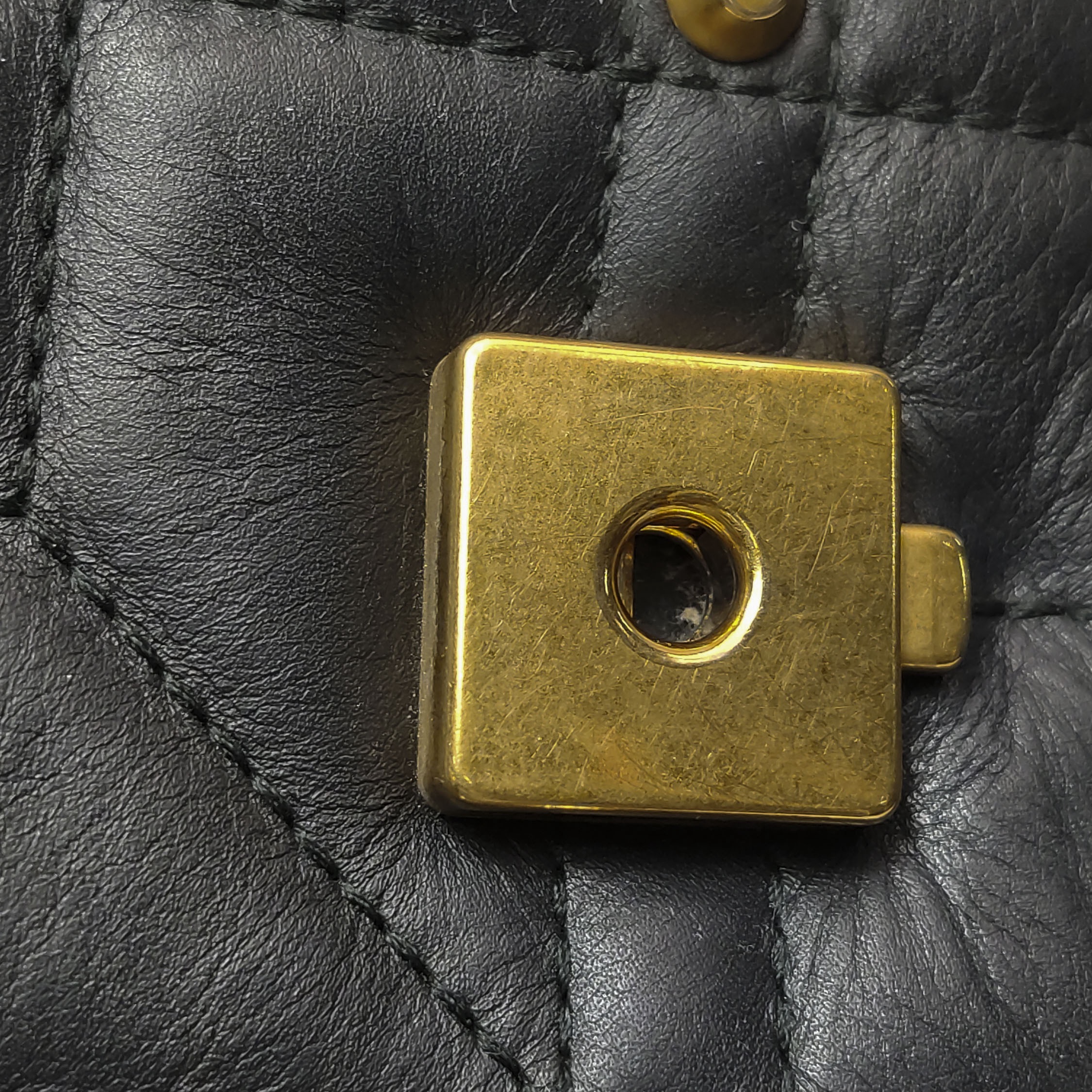 Gucci Pearly GG Marmont Flap Bag Embellished Matelasse Leather Small — photo 11 of 23