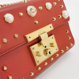 Gucci Pearly Padlock Shoulder Bag Studded Leather Small — thumbnail 12