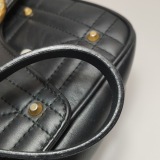 Gucci Pearly GG Marmont Flap Bag Embellished Matelasse Leather Small — thumbnail 22
