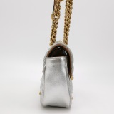 Gucci Pearly GG Marmont Flap Bag Embellished Matelasse Leather Mini — thumbnail 3