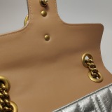 Gucci Pearly GG Marmont Flap Bag Embellished Matelasse Leather Mini — thumbnail 9