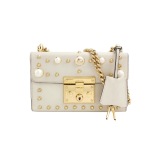 Gucci Pearly Padlock Shoulder Bag Studded Leather Small — thumbnail 1