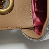 Gucci Pearly GG Marmont Flap Bag Embellished Matelasse Leather Mini — thumbnail 10