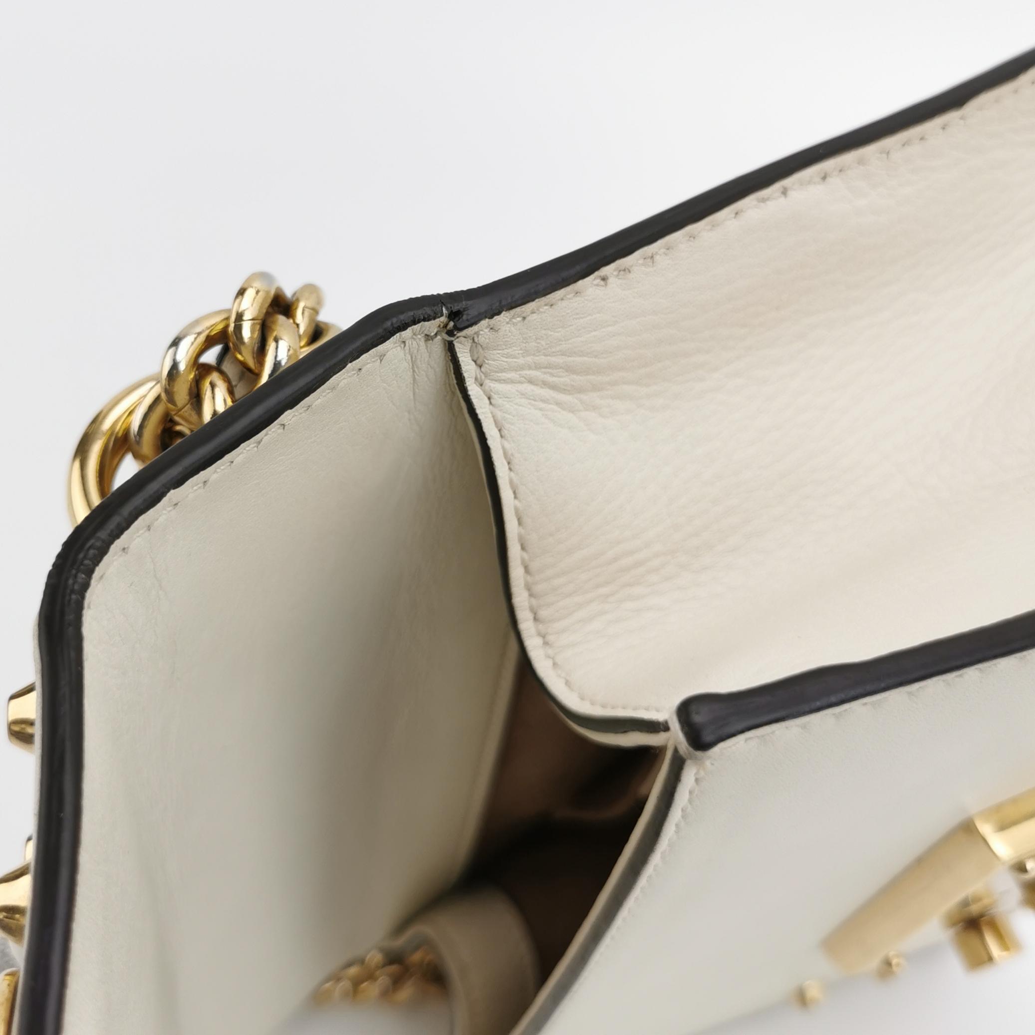 Gucci Pearly Padlock Shoulder Bag Studded Leather Small — photo 12 of 13