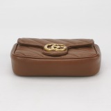 Gucci GG Marmont Flap Bag Diagonal Quilted Leather Super Mini — thumbnail 6
