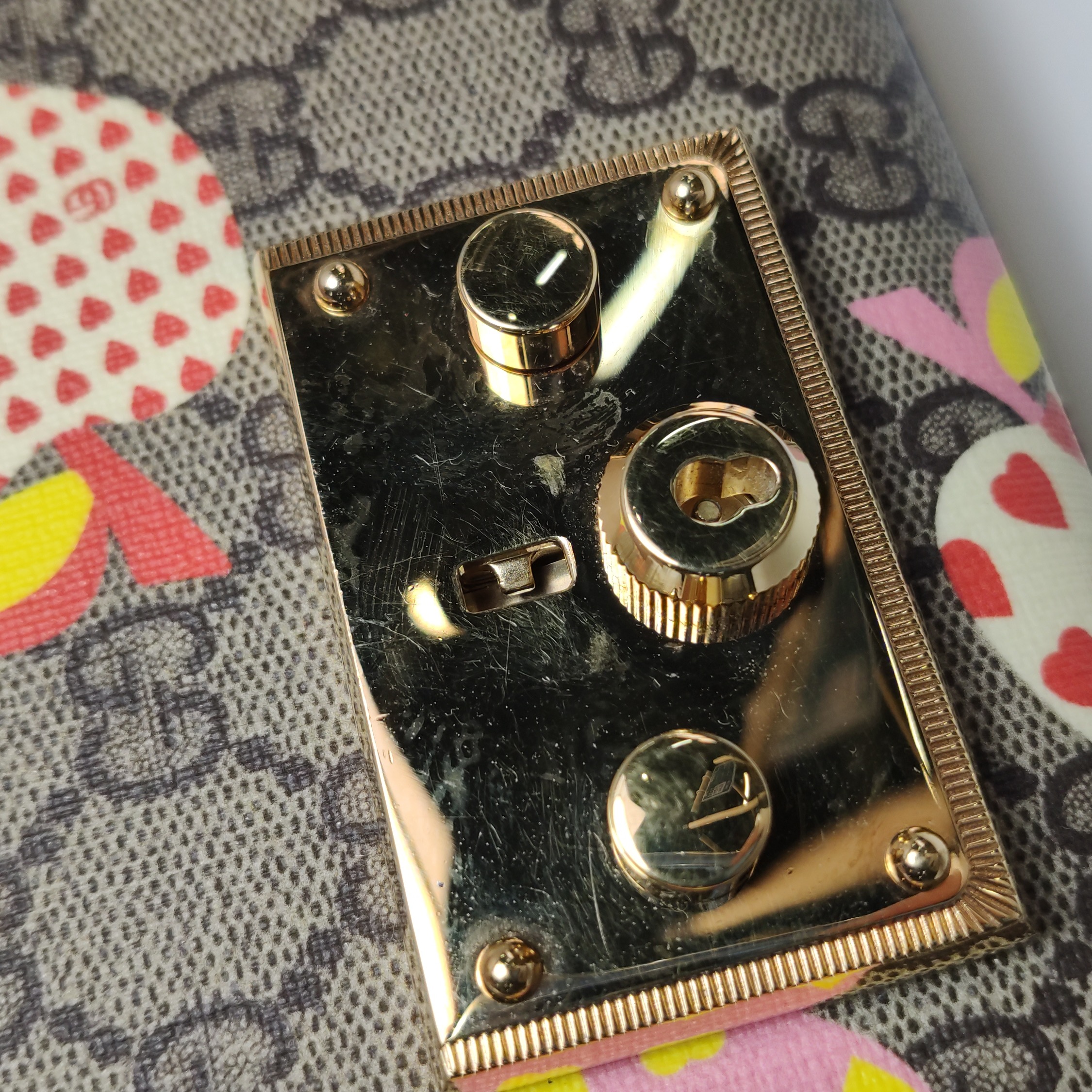Gucci Padlock Shoulder Bag Printed GG Coated Canvas and Printed Leather Small — photo 10 of 16