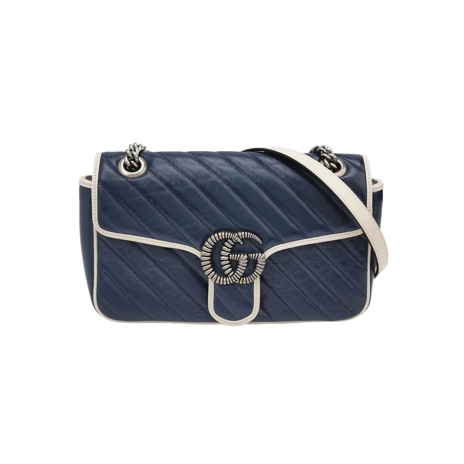 Gucci GG Marmont Flap Bag Diagonal Quilted Leather Small — photo 1 of 19