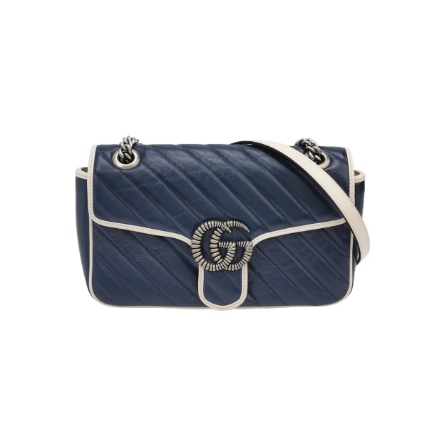 Gucci GG Marmont Flap Bag Diagonal Quilted Leather Small — pre-owned, Vierlot