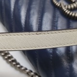Gucci GG Marmont Flap Bag Diagonal Quilted Leather Small — thumbnail 12