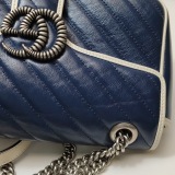 Gucci GG Marmont Flap Bag Diagonal Quilted Leather Small — thumbnail 10
