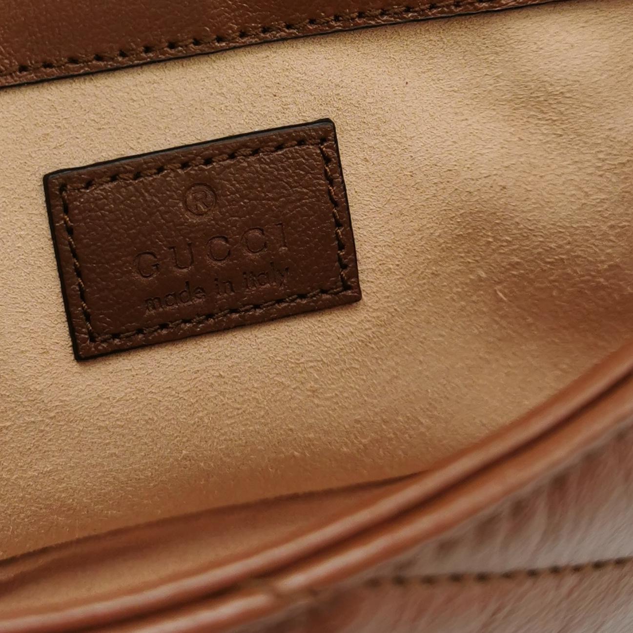 Gucci GG Marmont Flap Bag Diagonal Quilted Leather Super Mini — photo 8 of 20