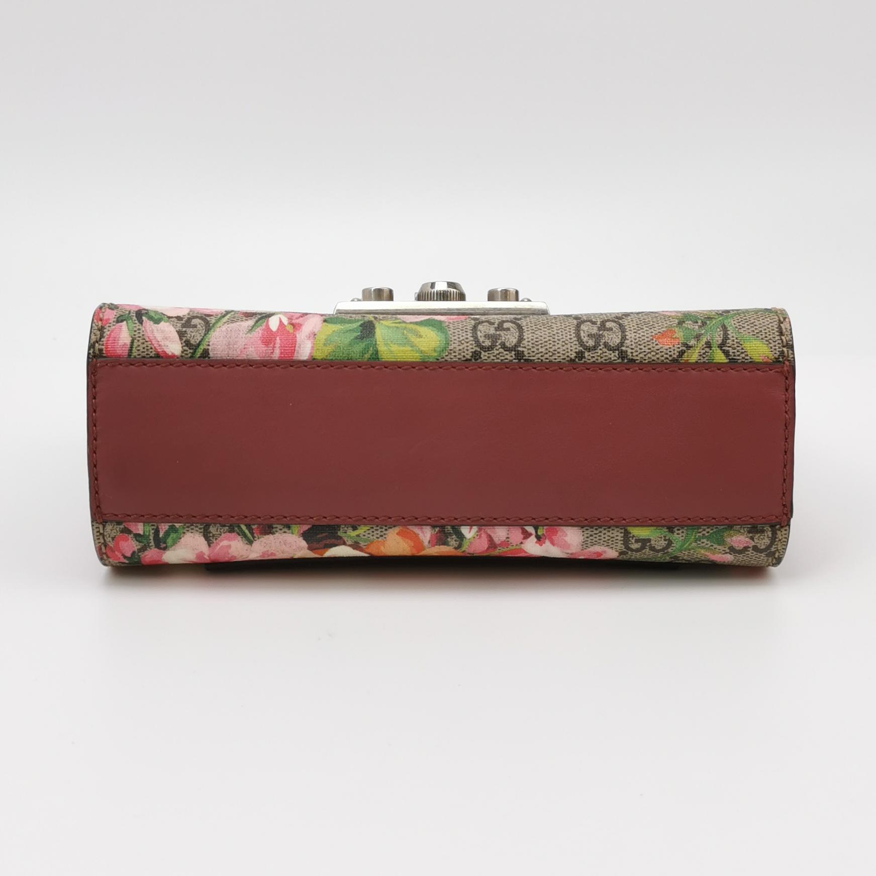 Gucci Padlock Shoulder Bag Blooms Print GG Coated Canvas Small — photo 6 of 16