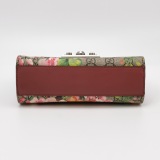 Gucci Padlock Shoulder Bag Blooms Print GG Coated Canvas Small — thumbnail 6