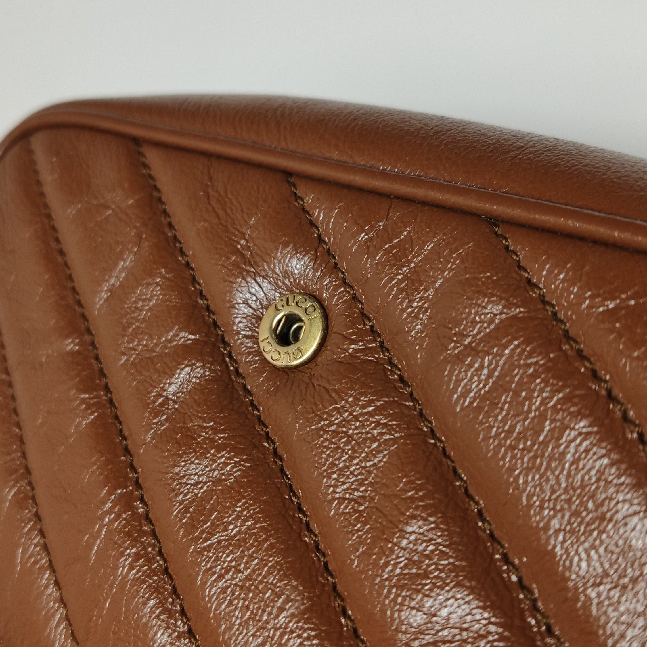 Gucci GG Marmont Flap Bag Diagonal Quilted Leather Super Mini — photo 12 of 20
