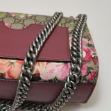 Gucci Padlock Shoulder Bag Blooms Print GG Coated Canvas Small — thumbnail 11