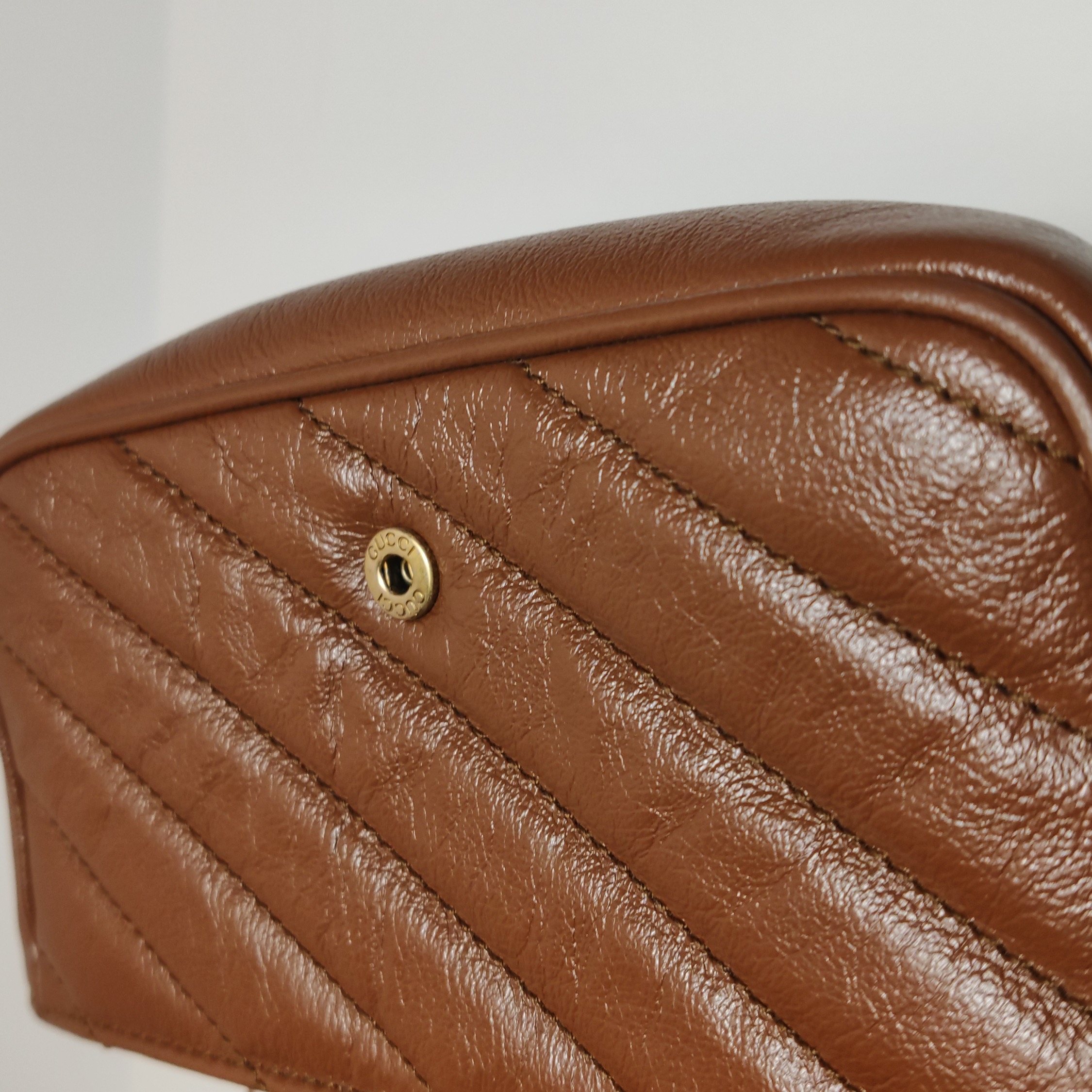 Gucci GG Marmont Flap Bag Diagonal Quilted Leather Super Mini — photo 17 of 20