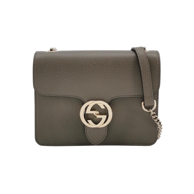 Gucci Interlocking Shoulder Bag Leather Small — pre-owned, Vierlot
